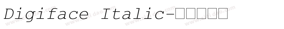 Digiface Italic字体转换